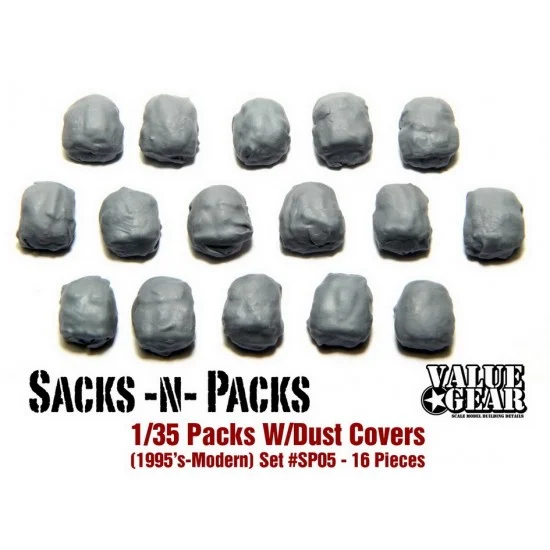 Value Gear SP005 1/35 US Alice Packs "Medium With Dust Covers" - Military Vehicles & Tanks