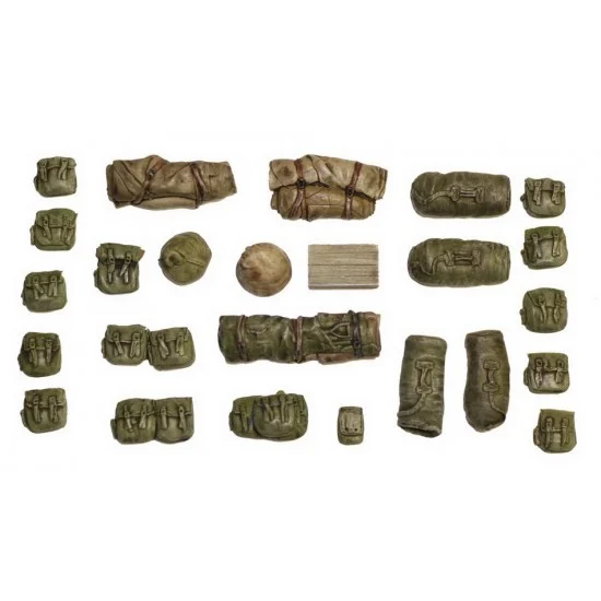 Value Gear US001 1/35 USA WWII packs & Bags #1 (25 pieces) - Model Figures