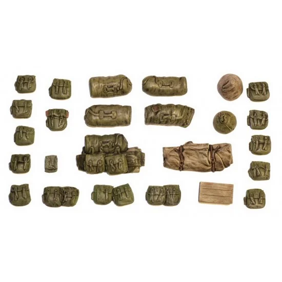 Value Gear US002 1/35 USA WWII packs & Bags #2 (25 pieces) - Model Figures