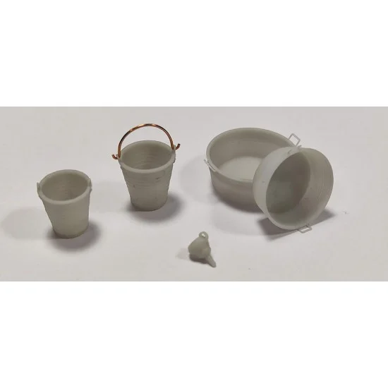 VG DioModels VG64002 1/35 Basins, Buckets and Funnels set - Scenics & Diorama