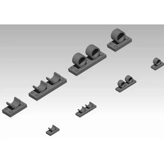 VG DioModels VG64009 1/35 Pipe Supports set - Scenics & Diorama