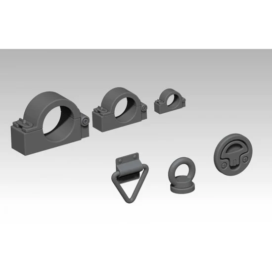 VG DioModels VG64016 1/35 Clamps and Catches set - Scenics & Diorama