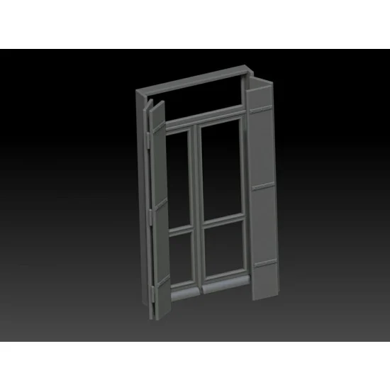 VG DioModels VG64103 1/35 Wooden Door Window set - Scenics & Diorama