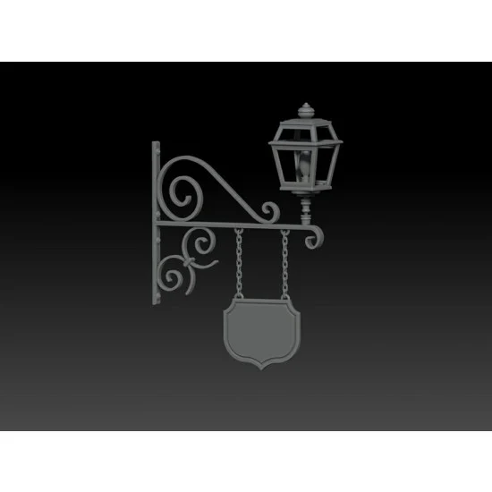 VG DioModels VG64110 1/35 Sign and Lantern Support - Scenics & Diorama