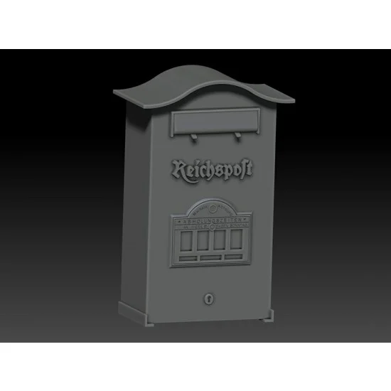 VG DioModels VG64112 1/35 German Reichspost #2 Mailbox - Scenics & Diorama