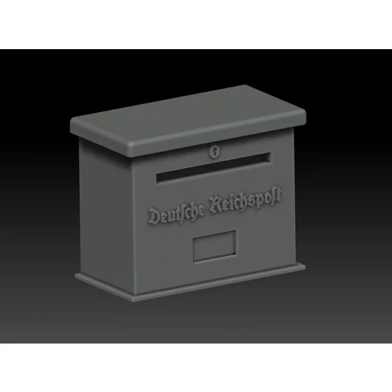 VG DioModels VG64115 1/35 German Reichspost #5 Mailbox - Scenics & Diorama