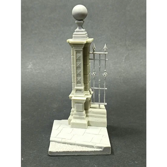 VG DioModels VG64320 54mm Pillar Base with Railing - Scenics & Diorama
