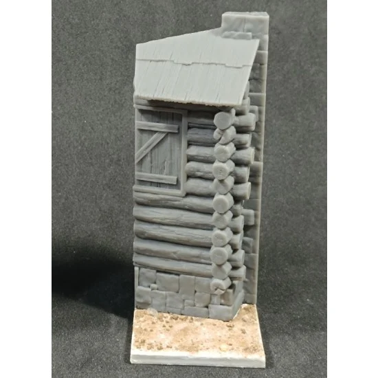 VG DioModels VG64335 75mm Log Cabin Base (65mm x 65mm, Height 160mm) - Scenics & Diorama
