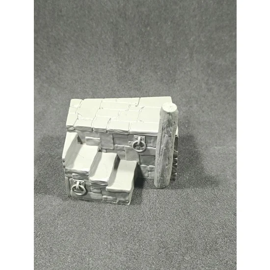 VG DioModels VG64336 54mm Dock Base with Stairs - Spring Section (50mm x 50mm)