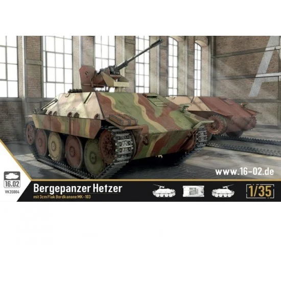 16.02 35004 1/35 Bergepanzer Hetzer mit 3cm Flak Bordkanone MK-103