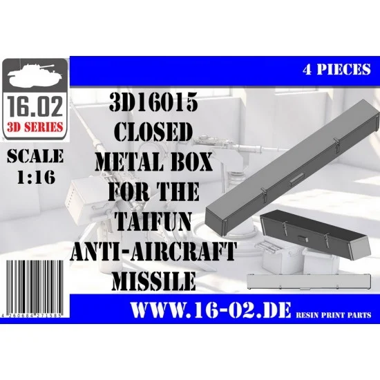 16.02 3D16015 1/16 Taifun Anti-Aircraft Missile Closed Metal Box