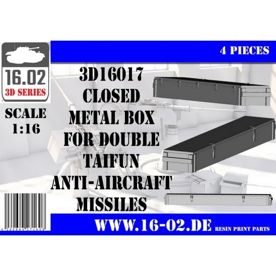 16.02 3D16017 1/16 Taifun Anti-Aircraft Missiles Closed Metal Box (double)