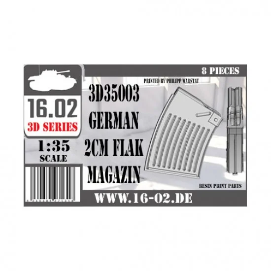 16.02 3D35003 1/35 2cm Flak Ammunition Magazine - Military Vehicles & Tanks