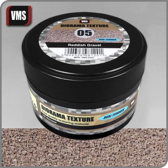 VMS Supplies DI10 Diorama Texture No.5 Reddish Gravel (100ml) - Hobby & Model Paints