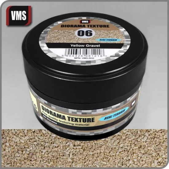 VMS Supplies DI11 Diorama Texture No.6 Yellow Gravel (100ml) - Hobby & Model Paints