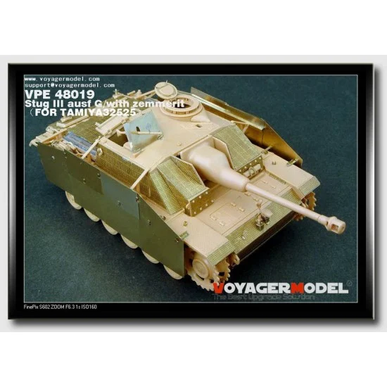 Voyager VPE48019 Detail Set for 1/48 Stug III Ausf G w/Zimmerit for Tamiya kit #32525 - Military Vehicles & Tanks