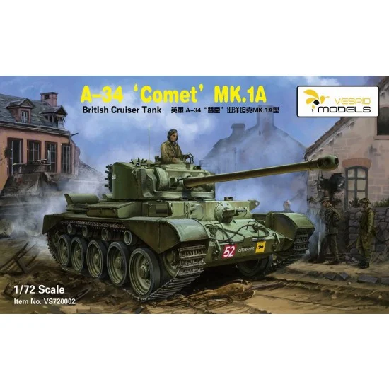 Vespid 720002 1/72 British Army A-34 Comet MK.1A Cruiser Tank