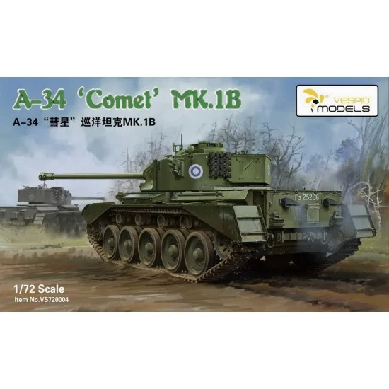 Vespid 720004 1/72 A34 Comet Mk.IB Cruiser Tank - Military Vehicles & Tanks