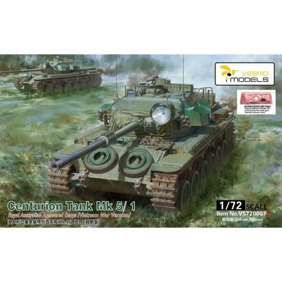 Vespid 720007S 1/72 Vietnam War Australian Centurion Tank Mk5/1 MBT [Deluxe Edition] - Military Vehicles & Tanks
