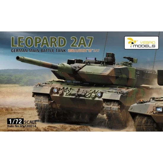 Vespid 720014 1/72 German Leopard 2A7 Main Battle Tank - Military Vehicles & Tanks