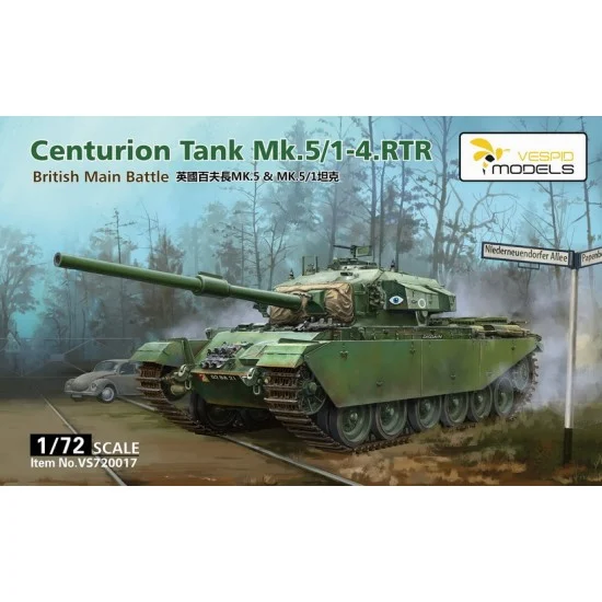 Vespid 720017 1/72 British Centurion Tank Mk.5/1-4.RTR MBT