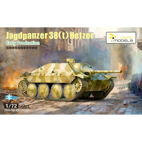 Vespid 720022 1/72 Jagdpanzer38(t) Hetzer Early Production - Military Vehicles & Tanks