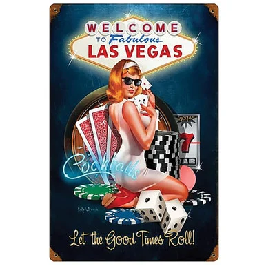 Las Vegas Good Times Metal Sign RB137 - Vintage Sign Co.