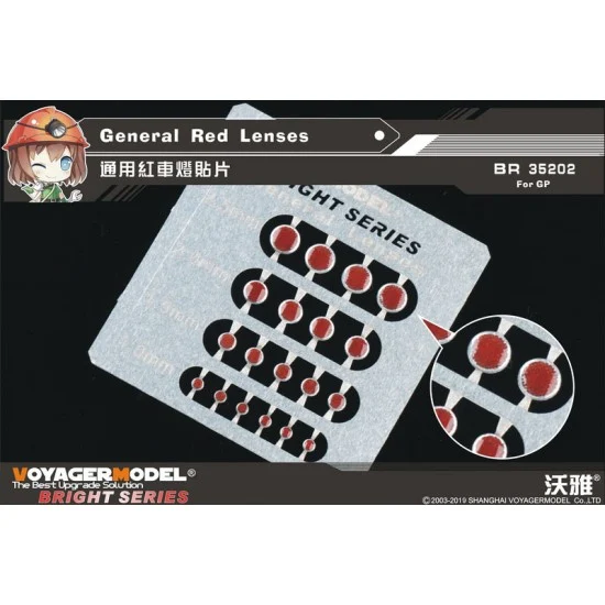Voyager BR35202 General Red Lenses (GP) - Military Vehicles & Tanks