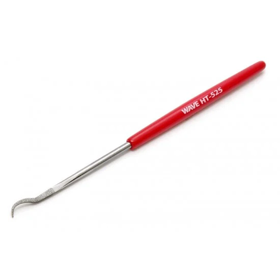 WAVE WAHT525 Special Shape Diamond Sanding File #140 (Curved Tip Small Square) - Hobby Tools & Supplies