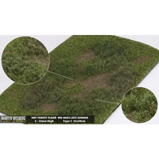 Martin Welberg M053 Forest Floor Mat - Late Summer C (Grass length: 2-12 mm, 300 x 210 mm)