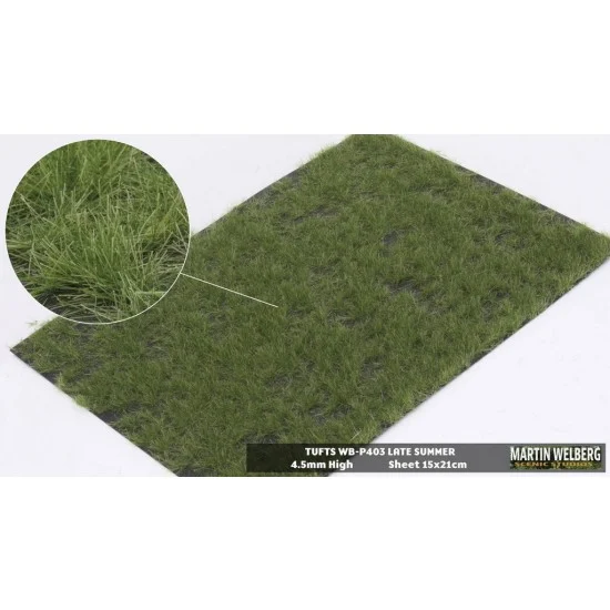 Martin Welberg P403 4.5mm Grass Tufts - Late Summer (sheet 210 x 150 mm)
