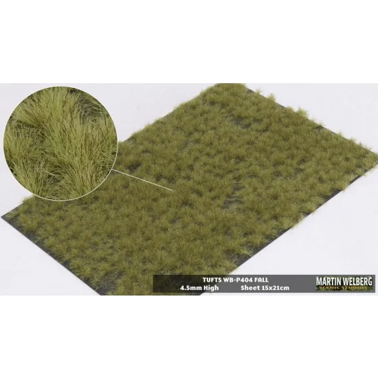 Martin Welberg P404 4.5mm Grass Tufts - Fall (sheet 210 x 150 mm)