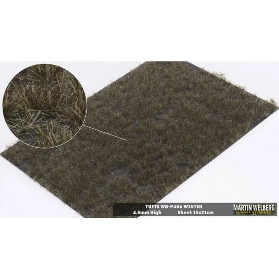 Martin Welberg P406 4.5mm Grass Tufts - Fall/Winter (sheet 210 x 150 mm)