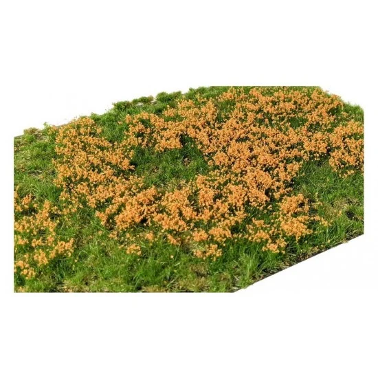 Martin Welberg PO262 Layered Grass Tufts - Spring/Summer/Fall Orange Flowers (210 x 150 mm, height: 2-6mm)