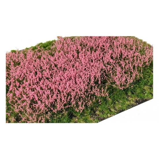 Martin Welberg PP2122 Layered Grass Tufts - Pink Flowers (210 x 150 mm, height: 2-12mm)
