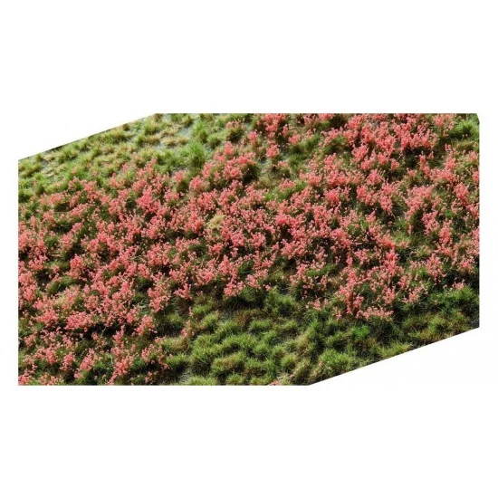 Martin Welberg PP242 Layered Grass Tufts - Pink Flowers (210 x 150 mm, height: 2-4.5mm)