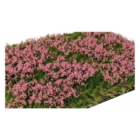 Martin Welberg PP262 Layered Grass Tufts - Pink Flowers (210 x 150 mm, height: 2-6mm)