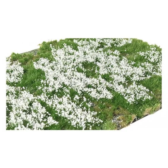 Martin Welberg PWH262 Layered Tufts - Spring/Summer/Fall White Flowers (sheet 210 x 150 mm, height: 2-6mm)