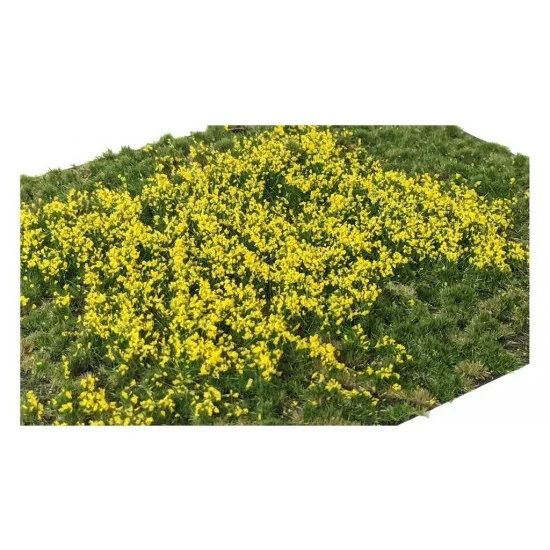 Martin Welberg PY262 Layered Tufts - Spring/Summer/Fall Yellow Flowers (sheet 210 x 150 mm, height: 2-6mm)