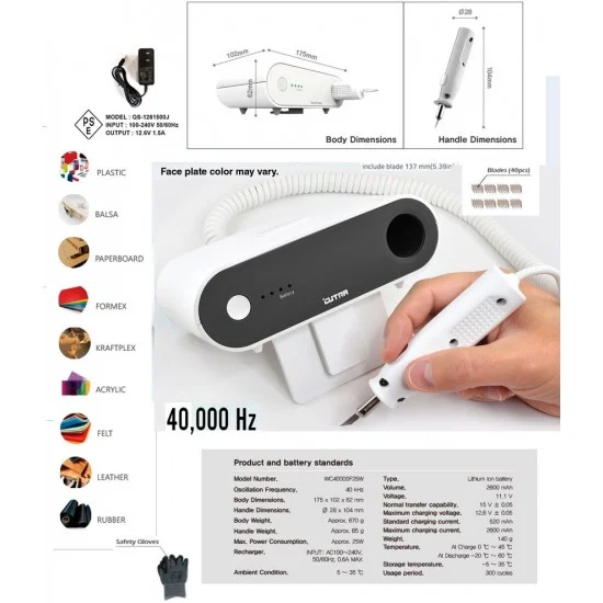 Wonder Cutter WC40000F25W Ultrasonic Cutter / Wondercutter S - Hobby Tools & Supplies