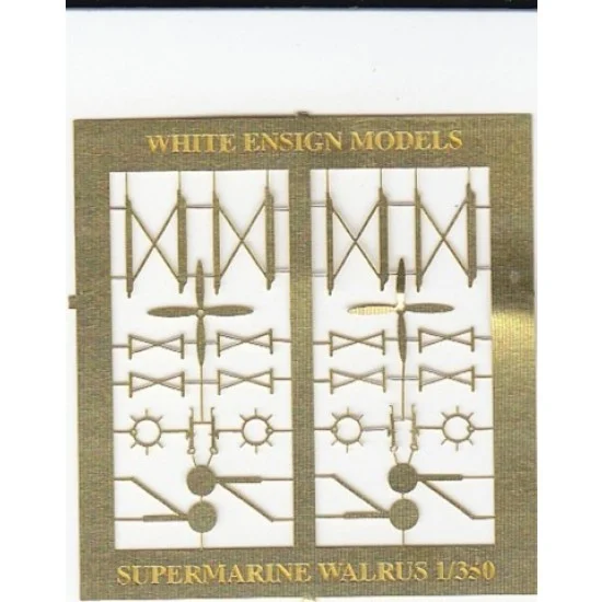 White Ensign Models PE35115 1/350 Supermarine Walrus Detail-up Set (1 Photo-Etched Sheet)