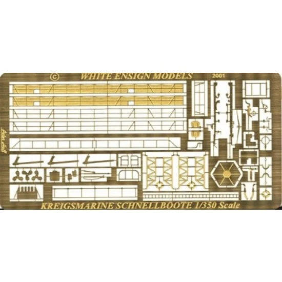 White Ensign Models PE35127 1/350 German S-Boats (1919-1945) Detail-up Set for Trumpeter / Bronco kit