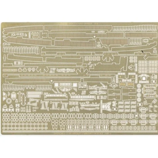 White Ensign Models PE35132 1/350 HMS Illustrious-The Ship Invincible Class Carrier Detail-up Set for Airfix kit