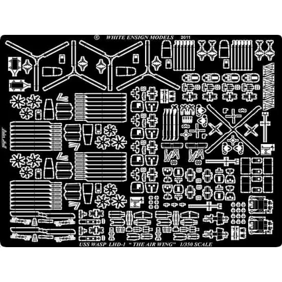 White Ensign Models PE35139 Photo-etched Parts for 1/350 USS Wasp (LHD-1) The Airwing for Revell/Gallery kit