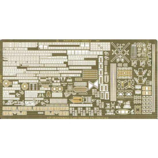White Ensign Models PE3552 1/350 Ticonderoga Class Cruisers Detail-up Set