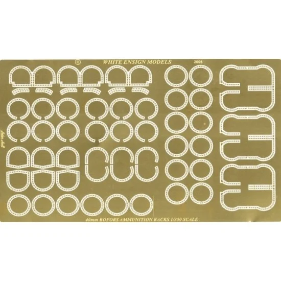 White Ensign Models PE3591 1/350 Iowa Class 40mm Ammunition Racks - Model Ships & Boats