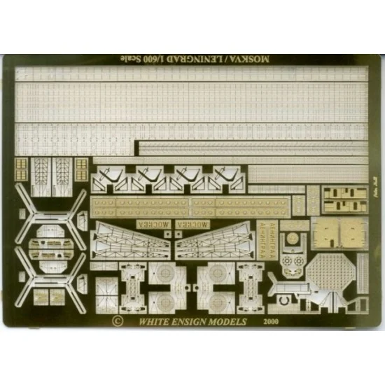 White Ensign Models PE618 1/600 Moskva Photo-etched parts for Airfix kit