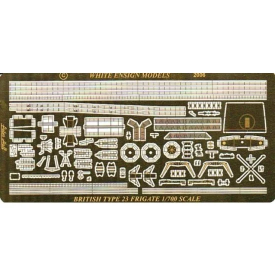 White Ensign Models PE776 1/700 Royal Navy Type 23 Frigate Detail-up Set for White Ensign Model HMS Norfolk (1 PE)