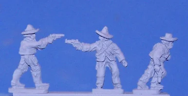 PIG150035 - MEXICANS W. PISTOLS ON FOOT