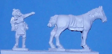 PIG150101 - PLAINS INDIAN HOLDER (2) PLUS EMPTY HORSES (6)